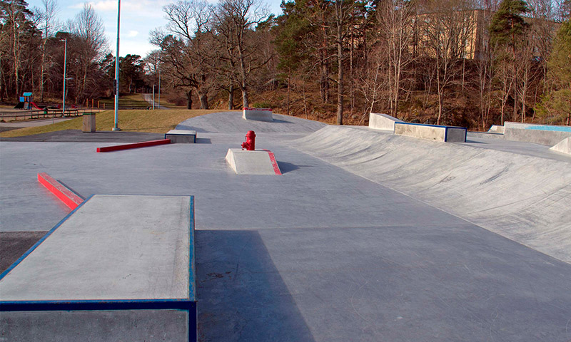Skateparken färdigställd